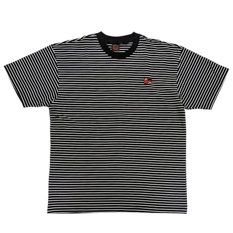 SPITFIRE WHEELS Tシャツ  半袖 スピットファイア　SPIT FIRE ETERNAL EMB STRIPE TEE (BLACK/WHITE)