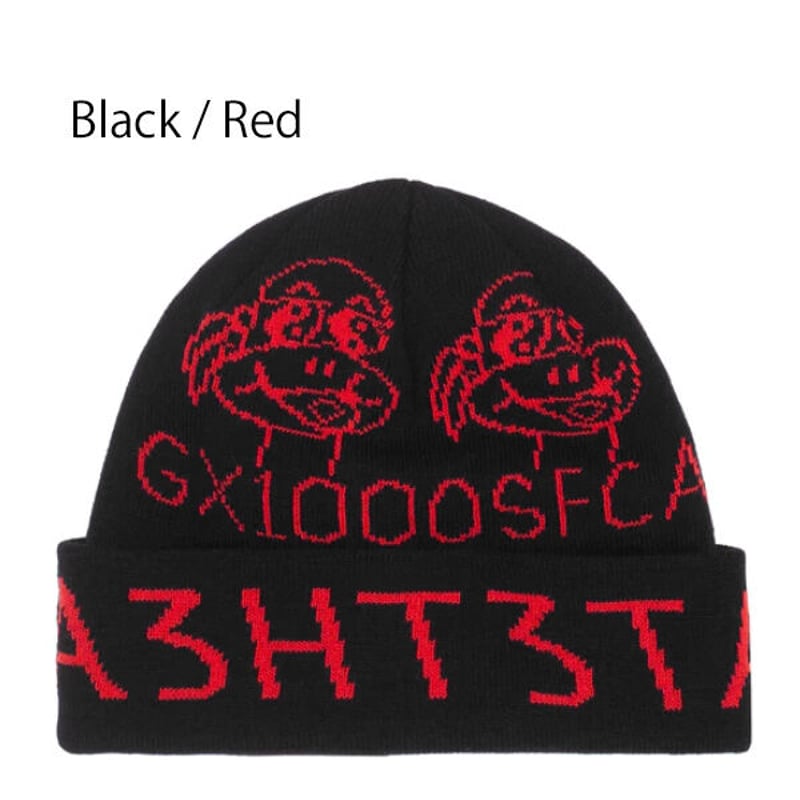 GX1000 ビーニー GX1000 61 Beanie （Black / Red Grey）...