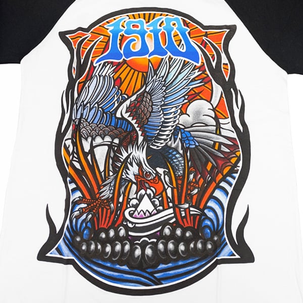 1910 9teenten アパレル ナインティーン テン Tシャツ ラグラン Ojo Roj