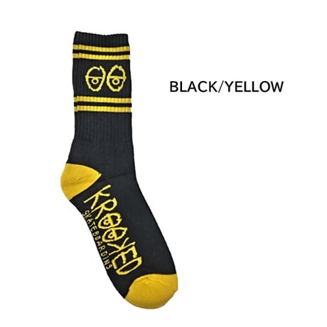 KROOKED ソックス クルキッド メンズ　KROOKED SKATEBOARDS SOCKS EYES （2カラー）