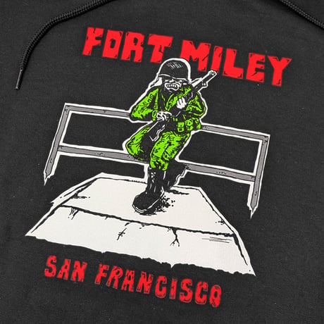 THRASHER スラッシャー パーカー ブラック　Thrasher Magazine Fort Miley by Mike Gigliotti Hood （Black）