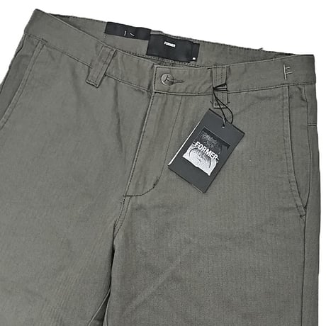 FORMER パンツ クラックス ストレートパンツ メンズ フォーマー　FORMER CRUX HERRINGBONE PANT - STRAIGHT FIT （GREY）