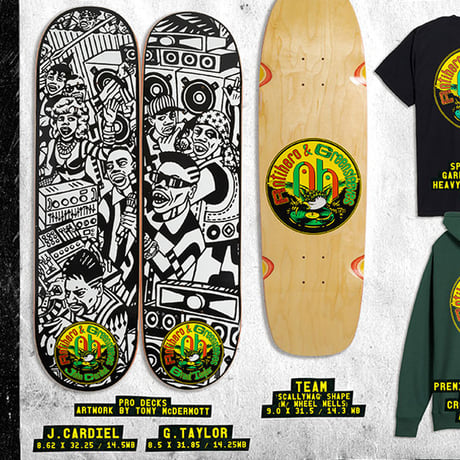 ANTIHERO SKATEBOARDS デッキ アンタイヒーロー DECK 8.5インチ　ANTI HERO x GREENSLEEVES GRANT TAYLOR