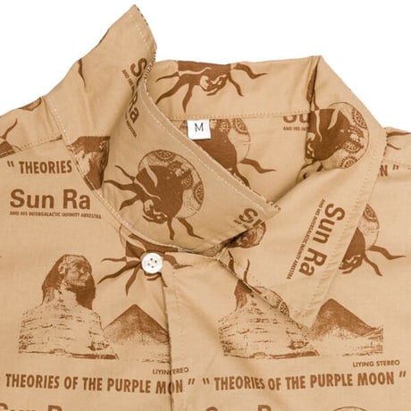 SALE THEORIES シャツ 半袖 セオリーズ　PURPLE MOON VACATION SHIRT  （PEACH）