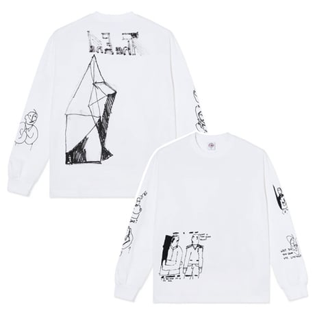 POLAR SKATE CO Tシャツ 長袖 ポーラー メンズ ホワイト　LS Tee  The End （White）