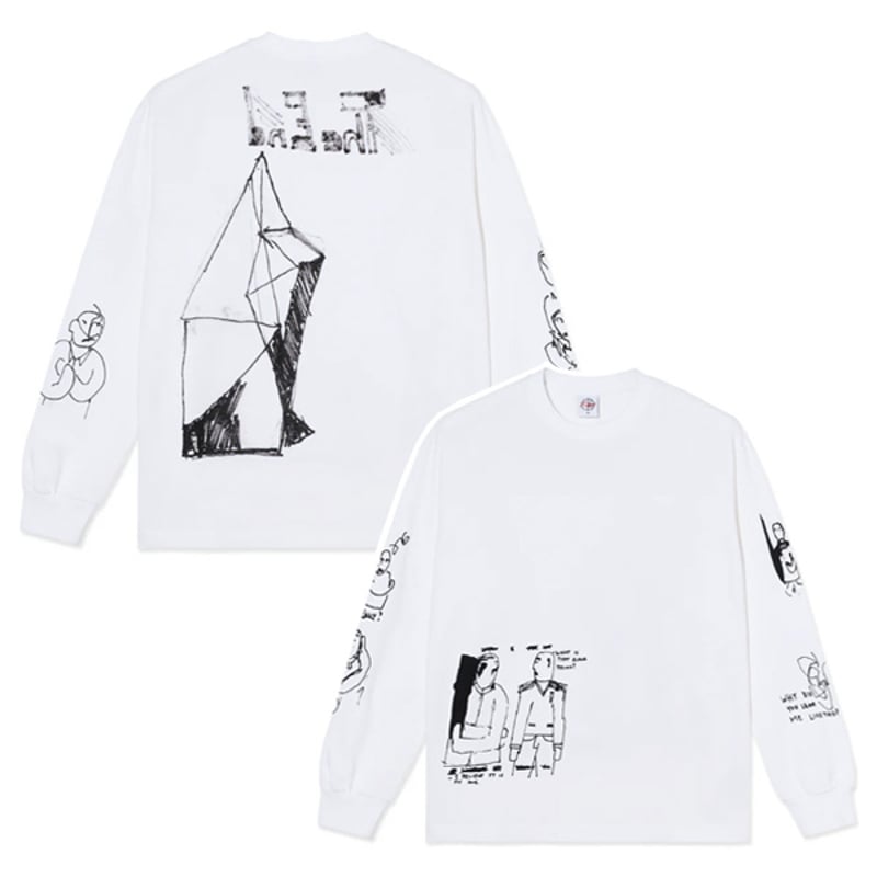 POLAR SKATE CO Tシャツ 長袖 ポーラー メンズ ホワイト LS Tee Th