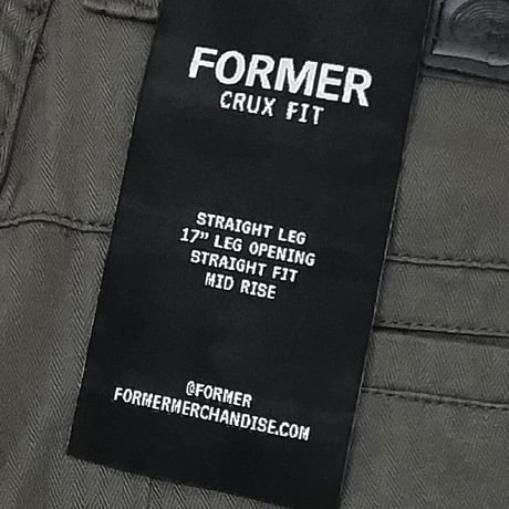 FORMER パンツ クラックス ストレートパンツ メンズ フォーマー　FORMER CRUX HERRINGBONE PANT - STRAIGHT FIT （GREY）