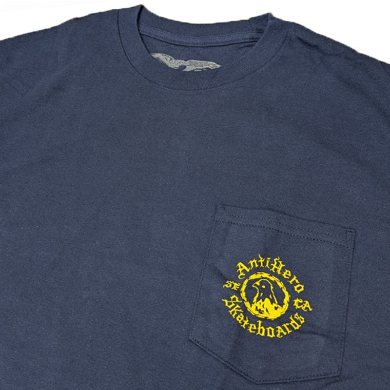 スケートボード ANTI HERO PIGEON MOTION POCKET L/S TEE ANTIHERO / PIGEON MOTION POCKET TEE (BLACK/WHITE) – Feelin'