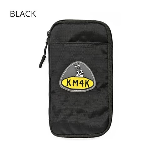 KM4K アクセサリーポーチ　KM4K BODY WALLET （ORANGE　GREEN　BLACK） ウォレット バッグ カモシカ ショルダーベルト付き