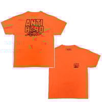 ANTIHERO SKATEBOARDS Tシャツ アンタイヒーロー 半袖 オレンジ　“CUSTOM” TEE  POCKET TEE (SAFETY ORANGE)