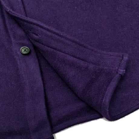 SALE 23-24 フランネルシャツ グリーンクロージング GREEN CLOTHING WOOL FLANNEL SHIRTS  (PURPLE)  WOOL:50%