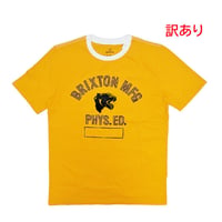 “訳ありOUTLET SALE”  BRIXTON Tシャツ 半袖 ブリクストン メンズ　PHYS. ED.  S/S STT TEE（CITRUS）