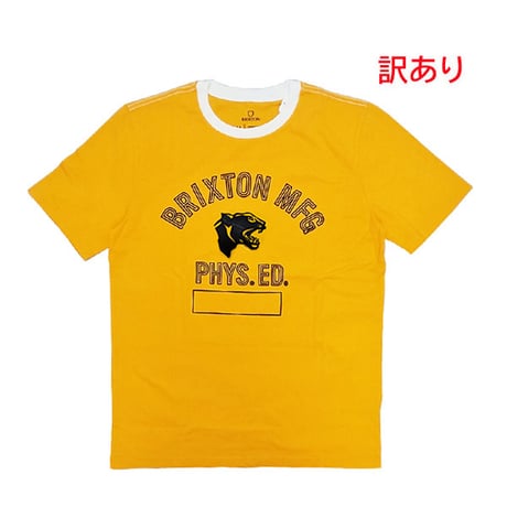 “訳ありOUTLET SALE”  BRIXTON Tシャツ 半袖 ブリクストン メンズ　PHYS. ED.  S/S STT TEE（CITRUS）