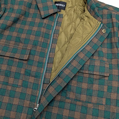 THEORIES ジャケット セオリーズ　THEORIES JACKETS LANTERN QUILTED FLANNEL JACKET （GREEN）