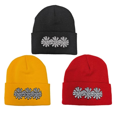 FUCKING AWESOME ファッキンオーサム ビーニー　FUCKINGAWESOME Three Spiral Cuff Beanie （Black Tan Red）