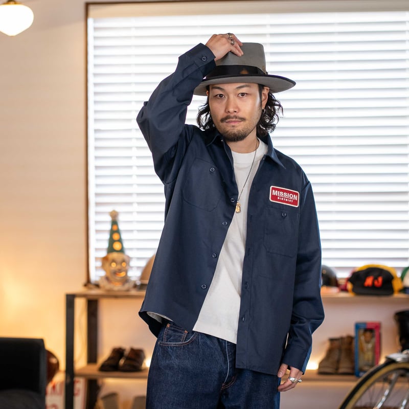 MT-415 ORIGINAL LONG-SLEEVE WORK SHIRT(Navy) |
