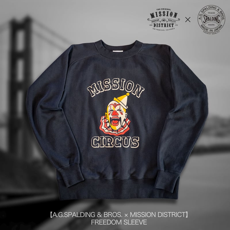 CIRCUS】 FREEDOM SLEEVE SWEAT SHIRT【A.G.SPALDIN