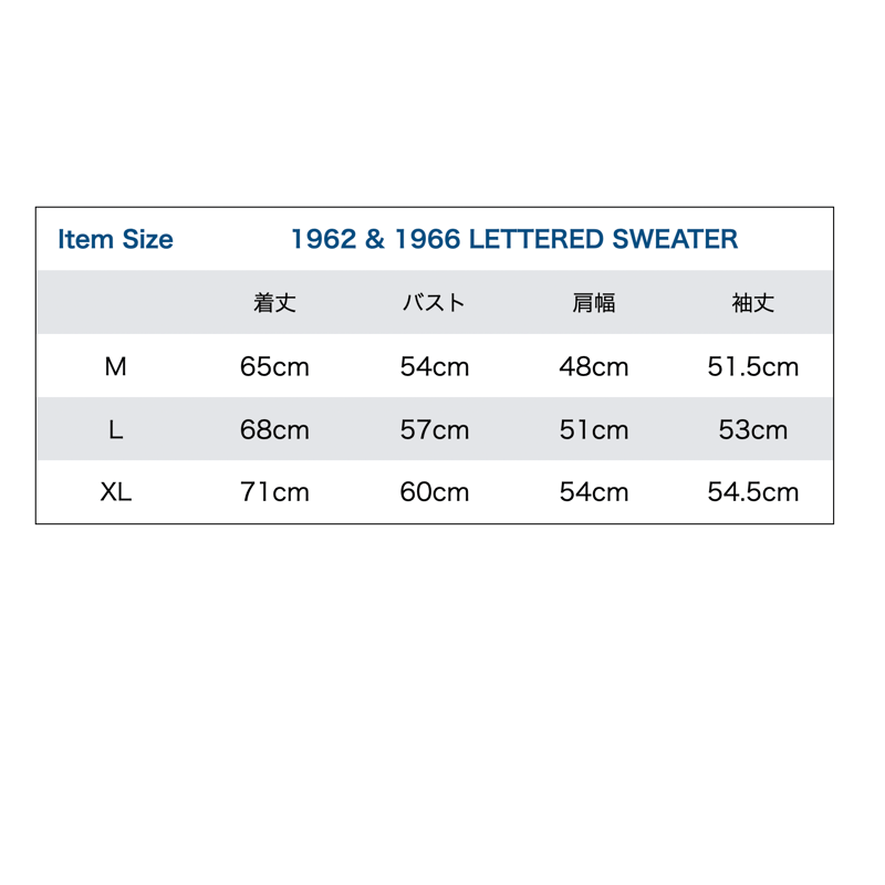 1966 LETTERED SWEATER | NATIVE JAPANESE WEB STORE