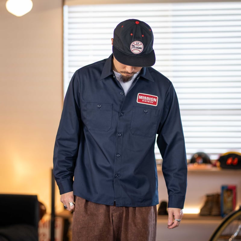 MT-415 ORIGINAL LONG-SLEEVE WORK SHIRT(Navy) |