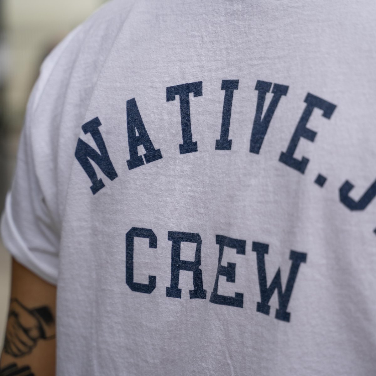 NATIVE.J.CREW T-shirts(NAVY)