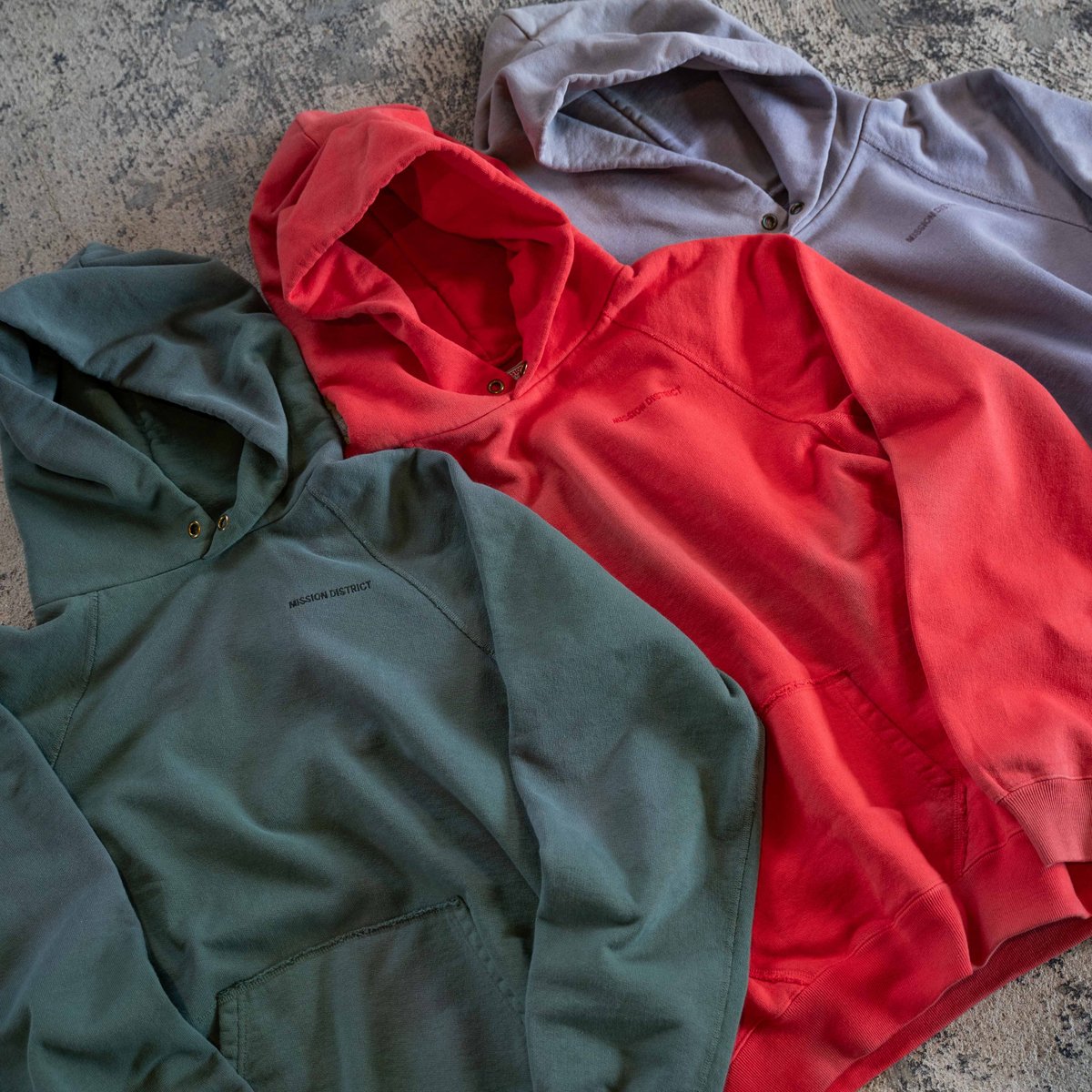 SAX BLUE】MISSION DISTRICT SUN FADED PULLOVER H