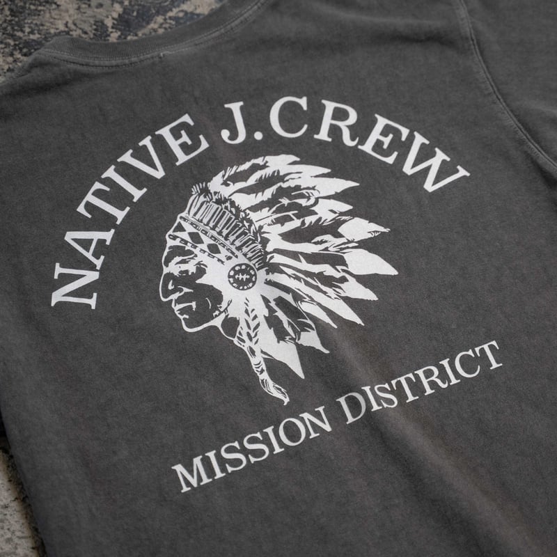 MISSION DISTRICT CREW Tシャツ　グレー Gray】NATIVE J.CREW MISSION DISTRICT T-SHIRTS T