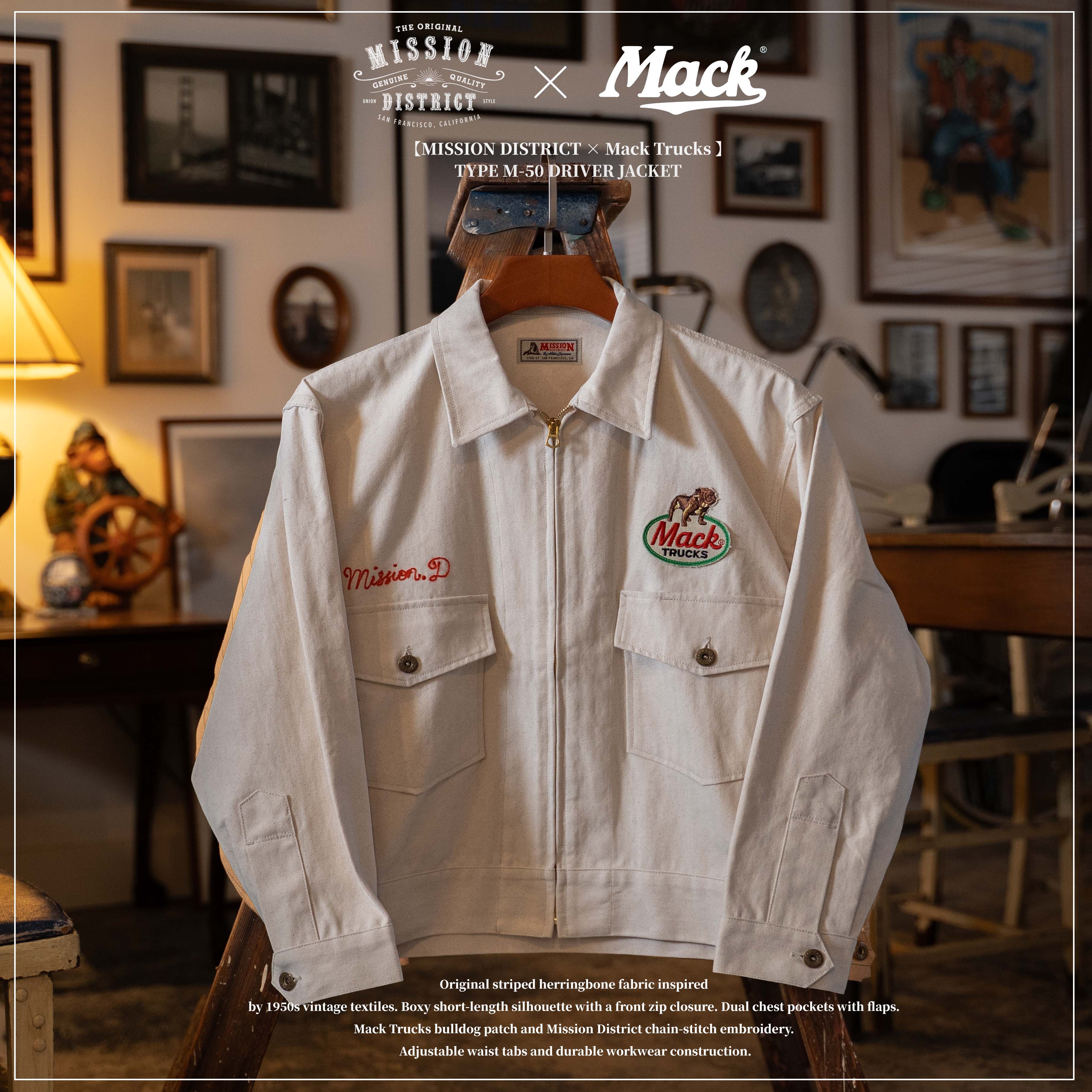 White】 TYPE M-50 DRIVER JACKET【MISSION DISTRIC