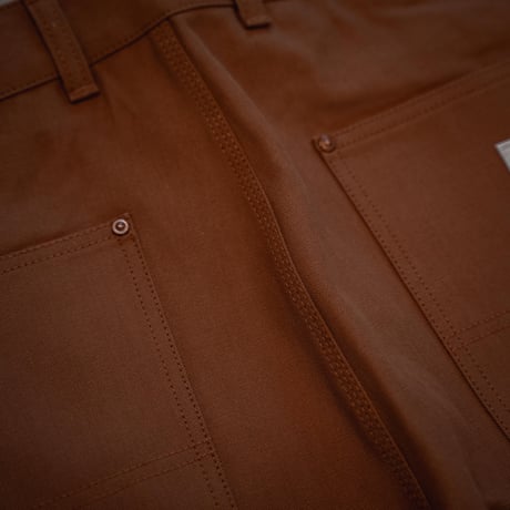 【BROWN】CANVAS FIELDSMITH Double Knee Pants【Rigid】