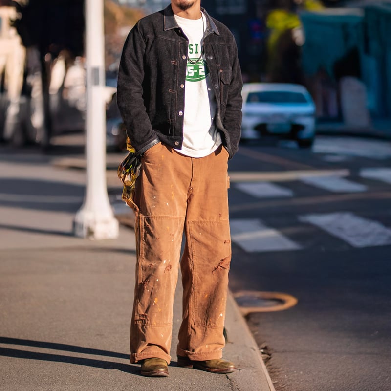 BROWN】CANVAS FIELDSMITH Double Knee Pants【Vint