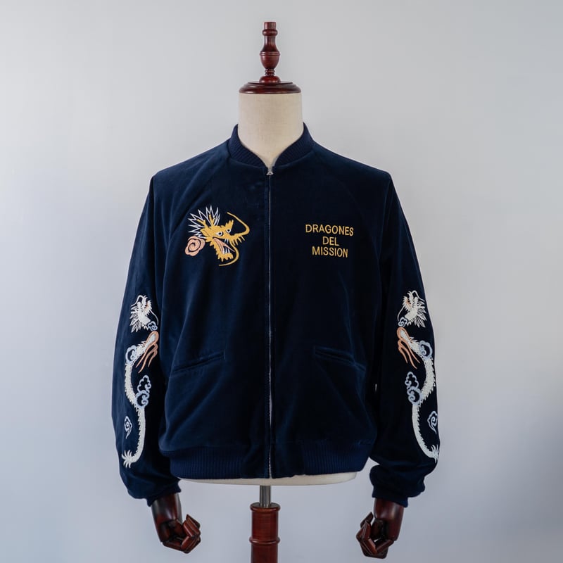 DRAGONES DEL MISSION Velveteen Jacket　別珍 Navy】DRAGONES DEL MISSION Velveteen Jacket | N