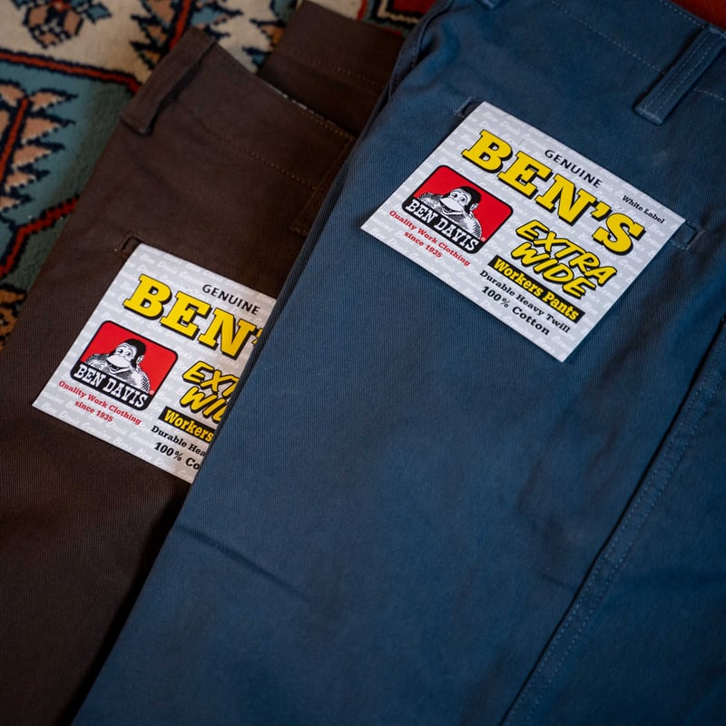Brown】BEN DAVIS EXTRA WIDE WORKERS PANTS MISSI