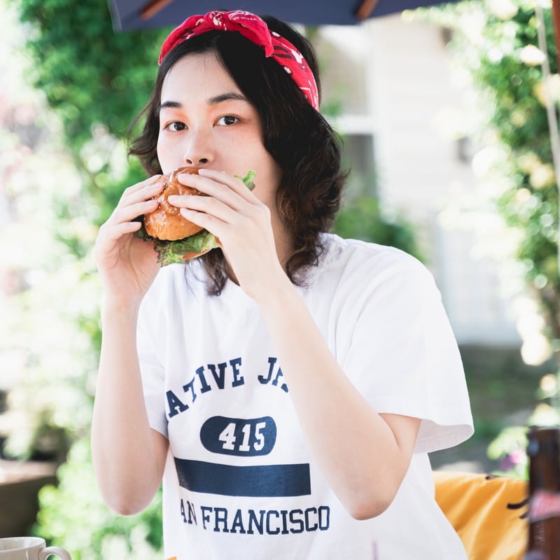 NJ College T-shirt (White) | NATIVE JAPANESE WE
