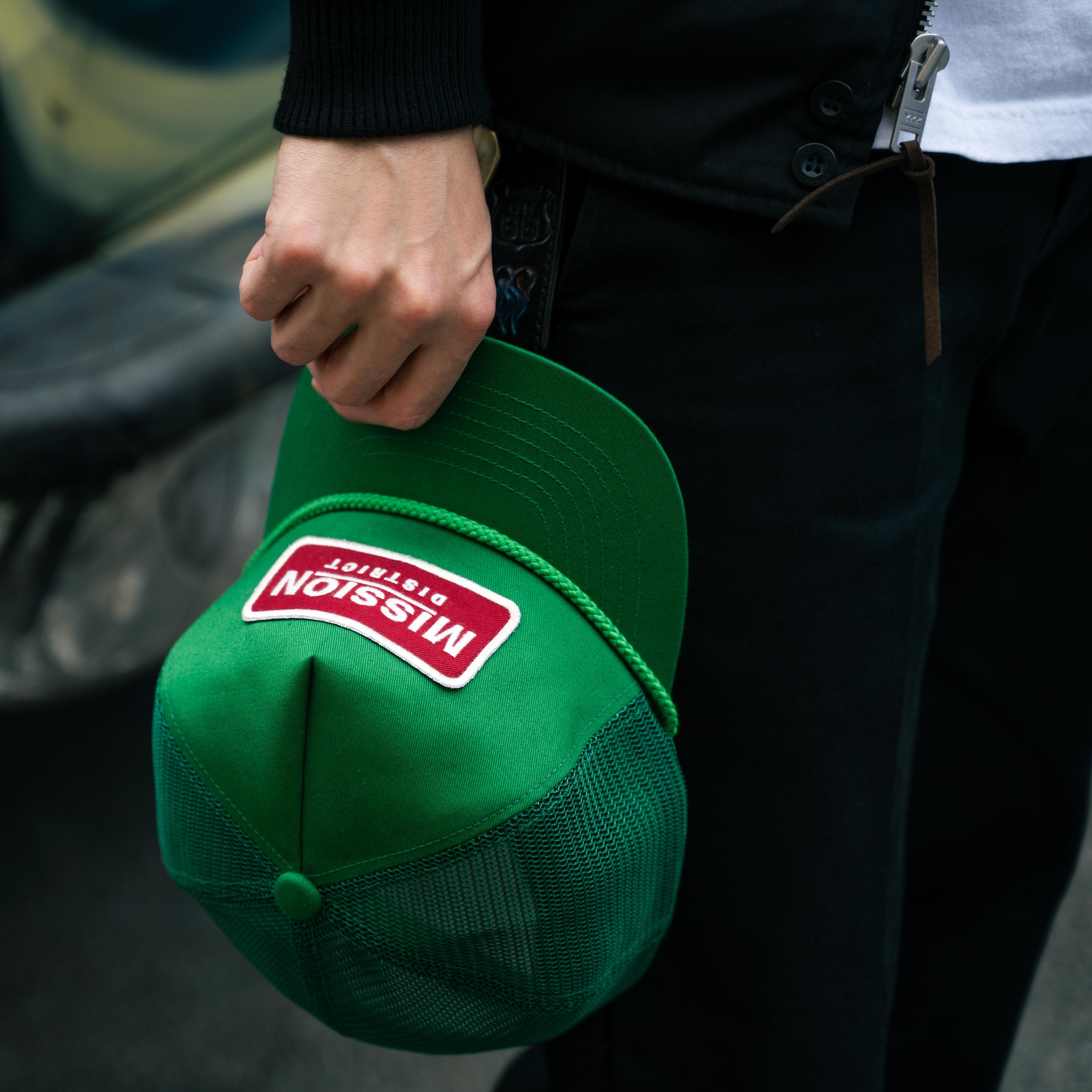 Green】MISSION DISTRICT TRUCKER CAP | NATIVE JA