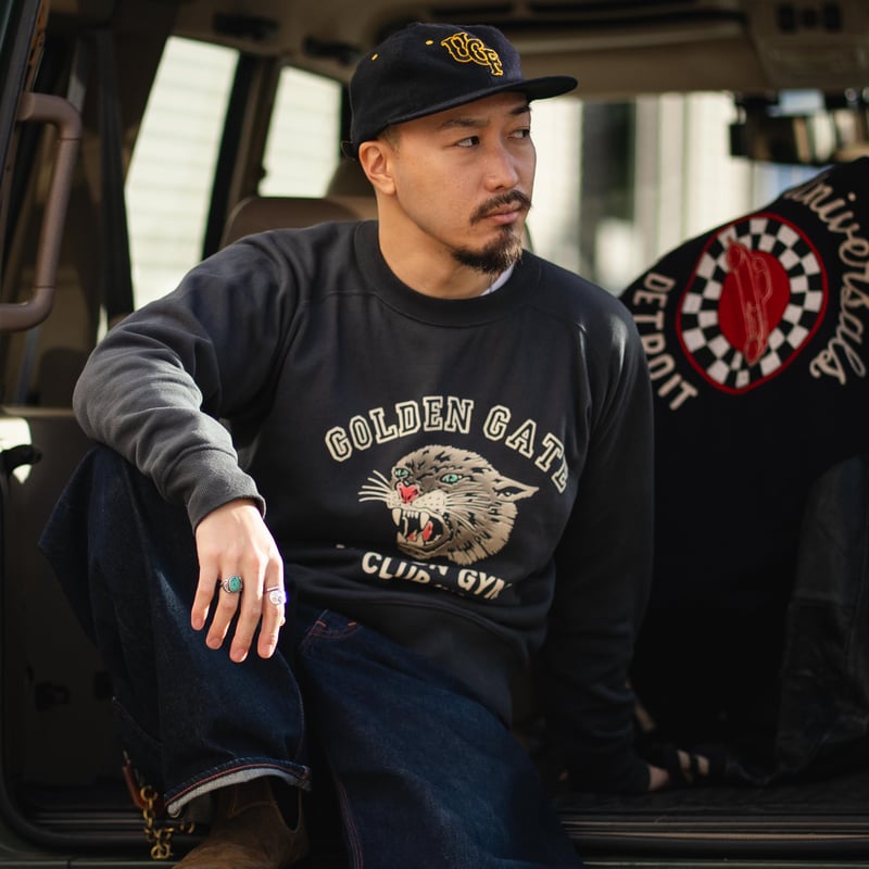 GYM】 FREEDOM SLEEVE SWEAT SHIRT【A.G.SPALDING &