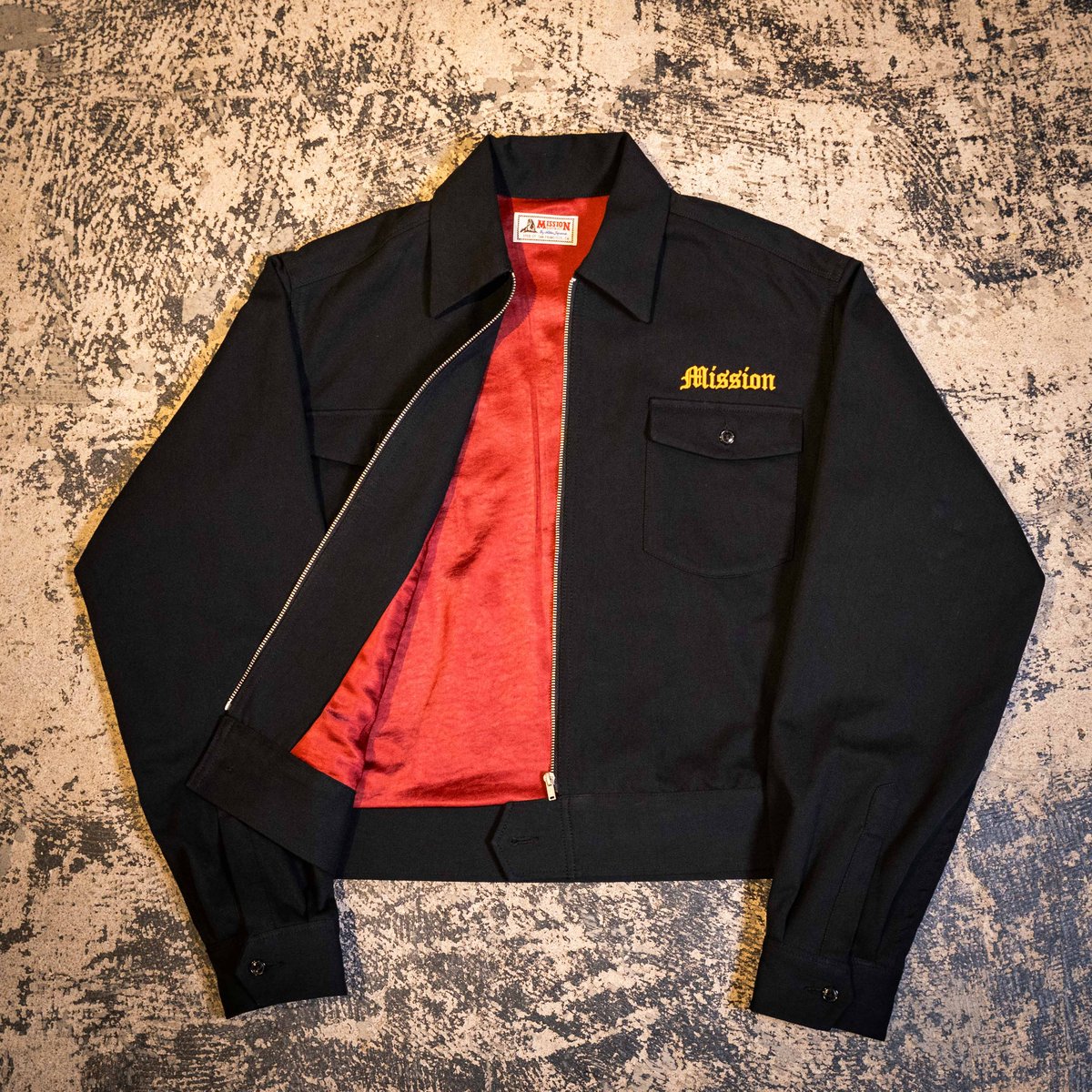 Black】MISSION DIST. WOLFPACK JACKET | NATIVE J
