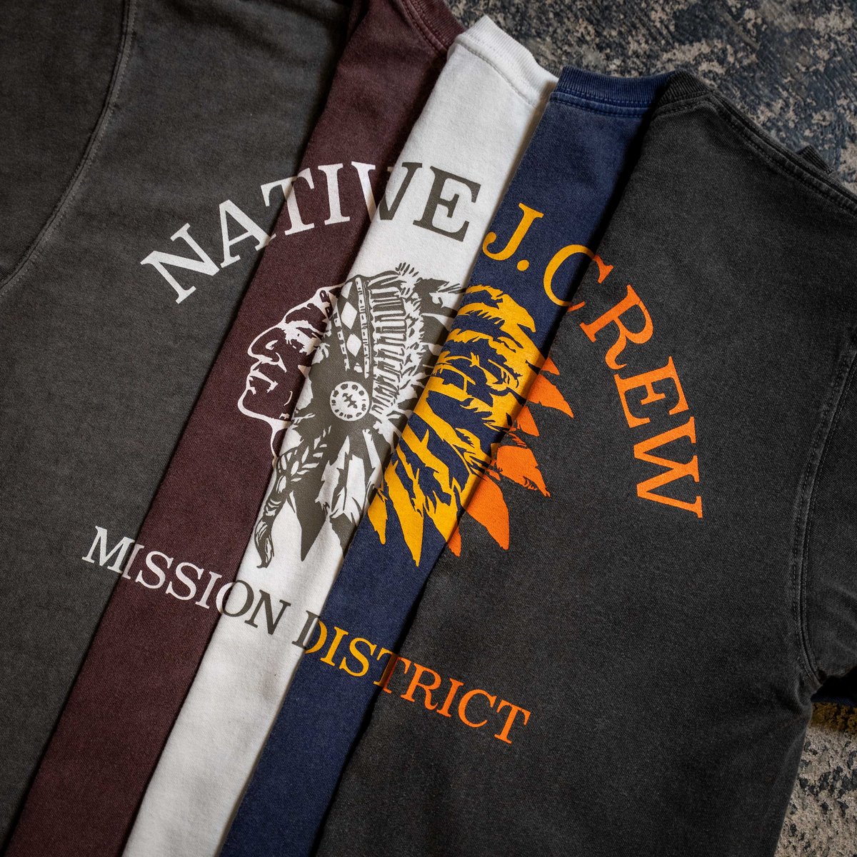 White】NATIVE J.CREW MISSION DISTRICT T-SHIRTS