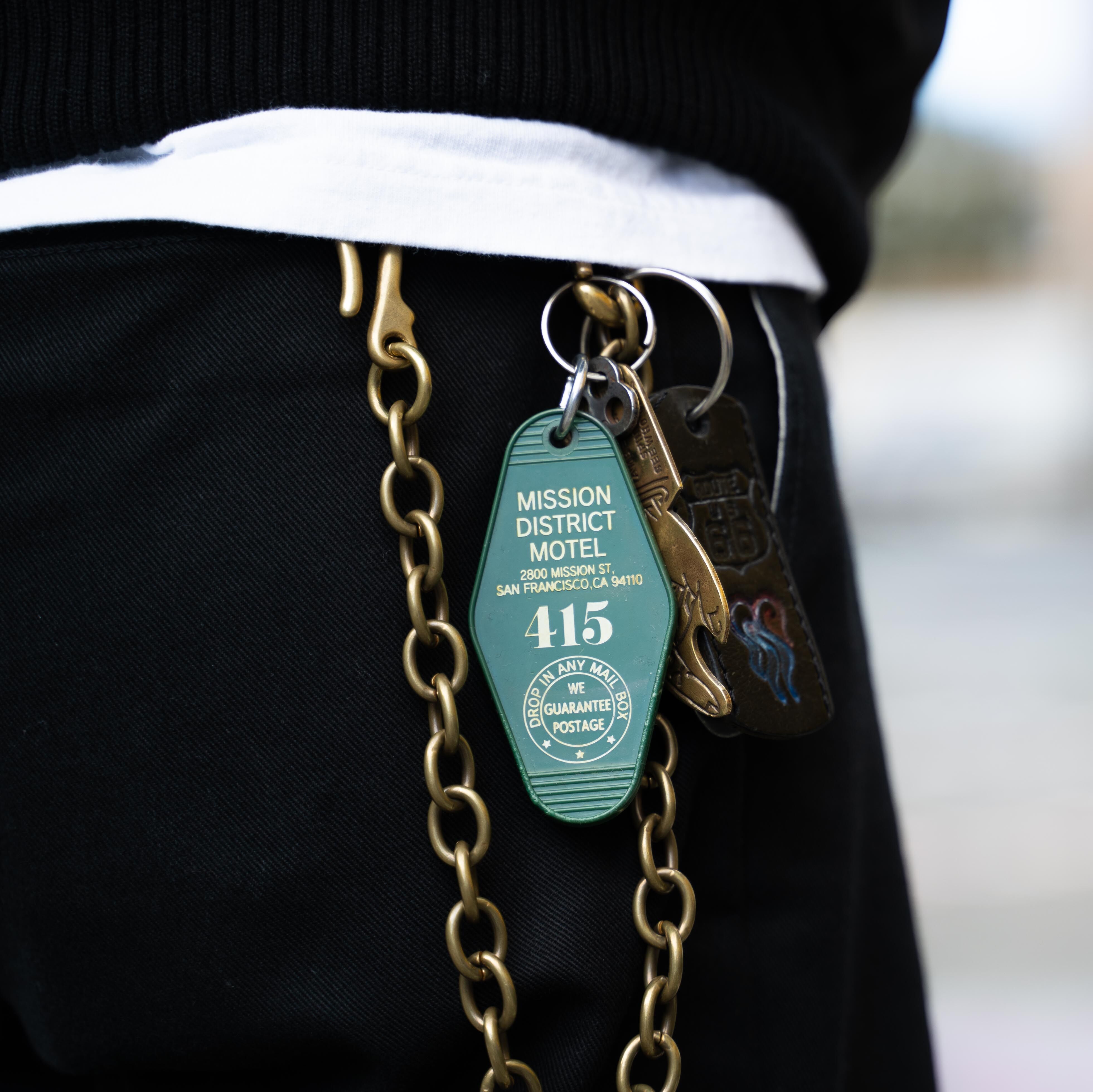 MISSION DISTRICT MOTEL KEY TAG(Green) | NATIVE