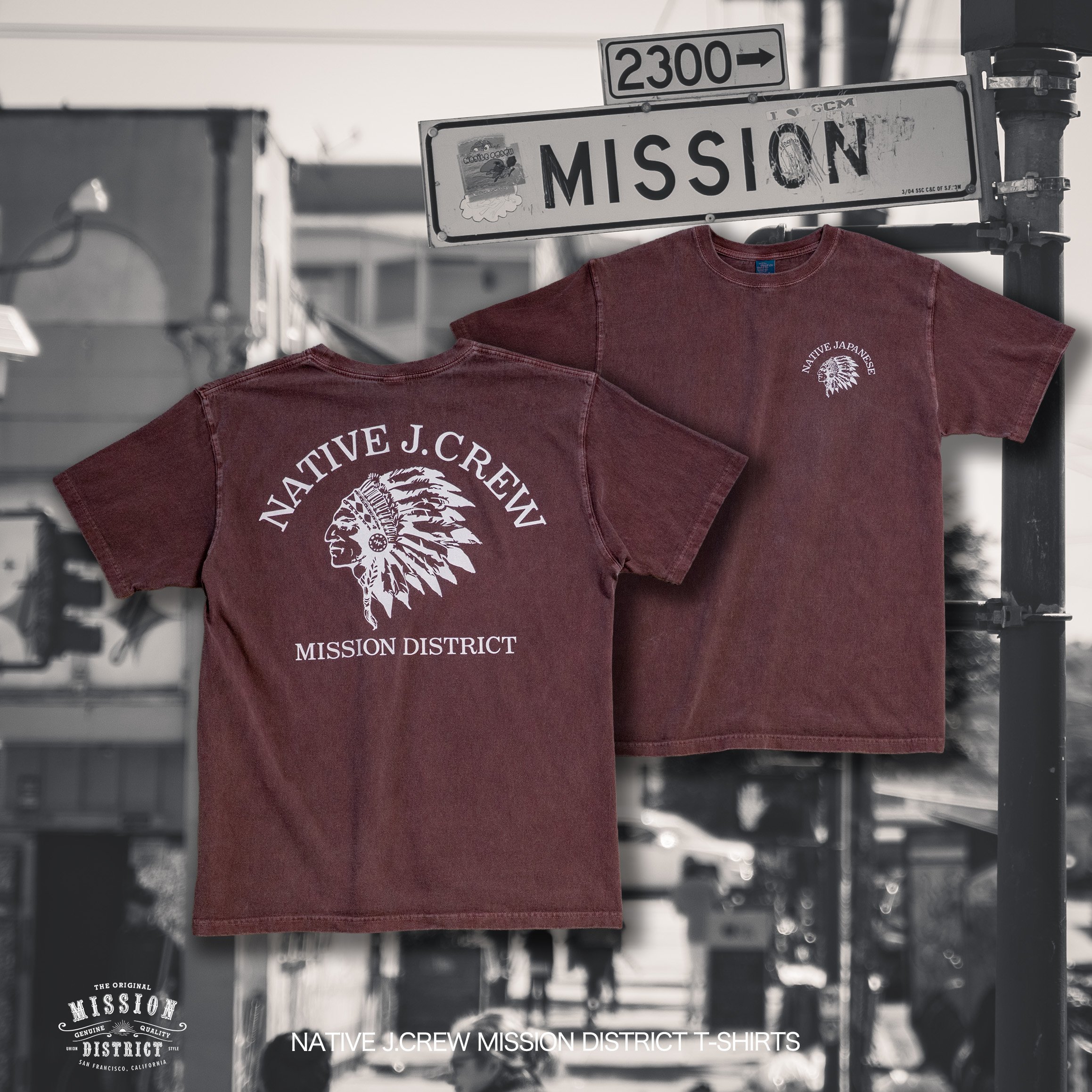 MISSION DISTRICT フットボールT original
