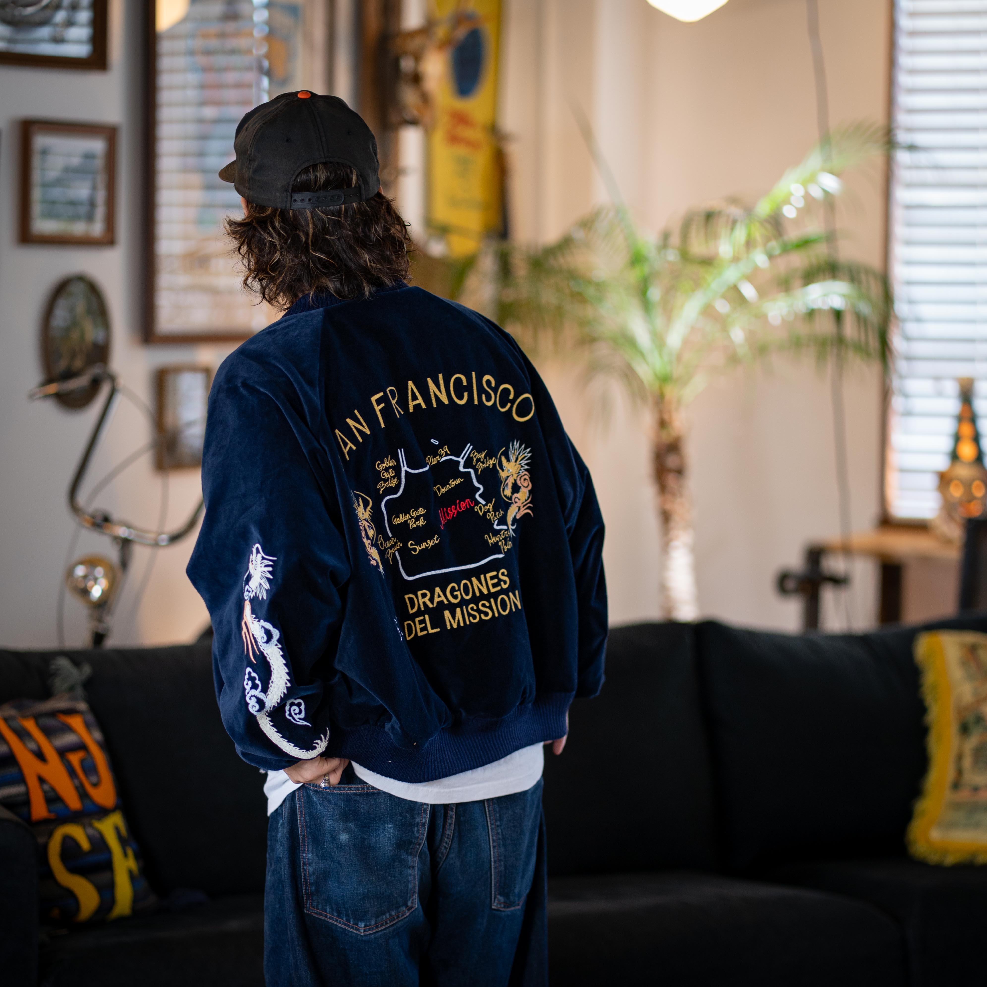 DRAGONES DEL MISSION Velveteen Jacket　別珍 Navy】DRAGONES DEL MISSION Velveteen Jacket | N