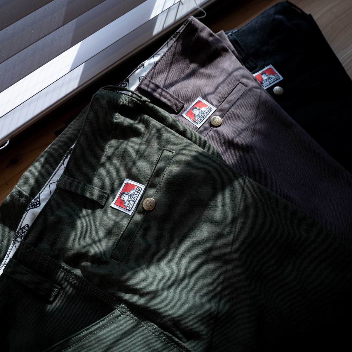 Green】BEN DAVIS EXTRA WIDE WORKERS PANTS MISSI