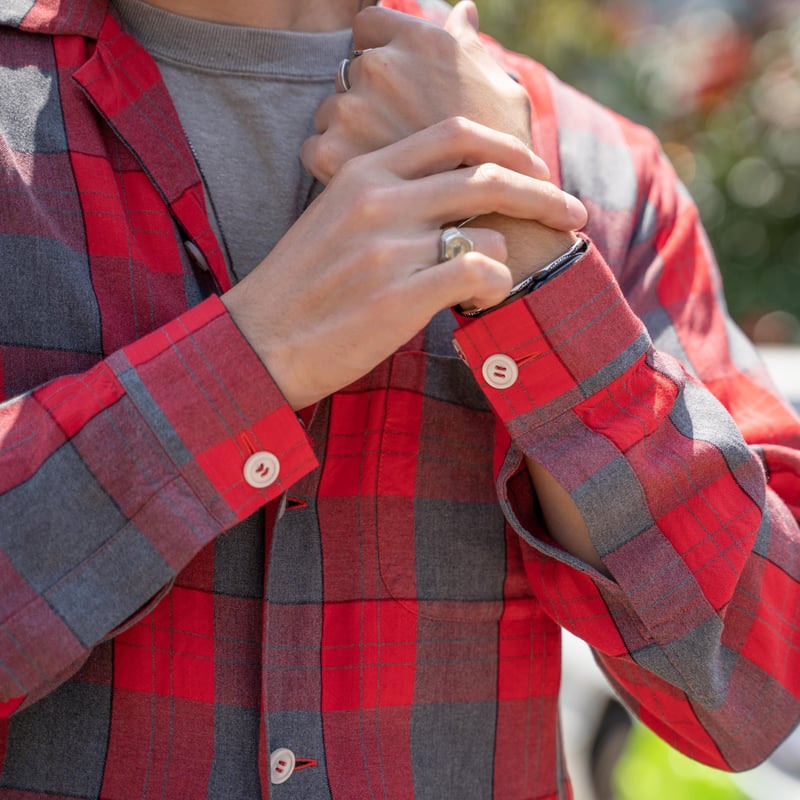 MISSION DISTRICT 刺繍ロゴ長袖シャツ ネイティブジャパニーズ MISSION DISTRICT RAYON SHIRT | NATIVE JAPANESE
