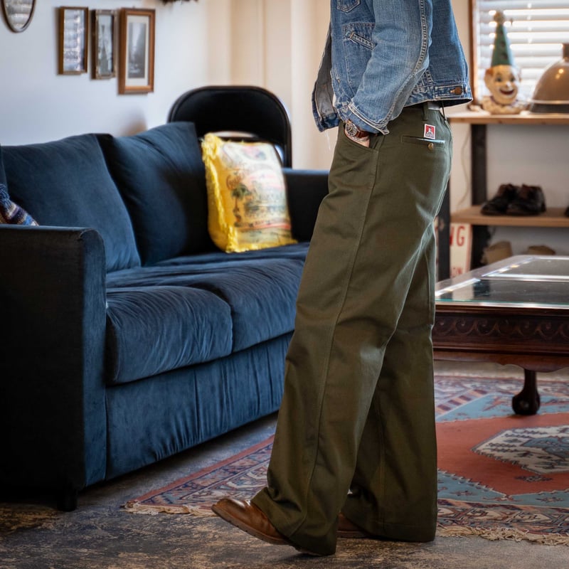 Green】BEN DAVIS EXTRA WIDE WORKERS PANTS MISSI