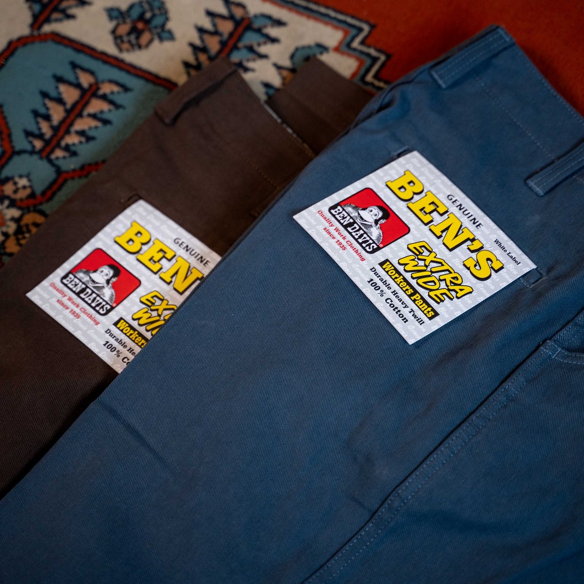 BEN DAVIS MISSION DISTRICT 別注W36 Brown】BEN DAVIS EXTRA WIDE WORKERS PANTS MISSI