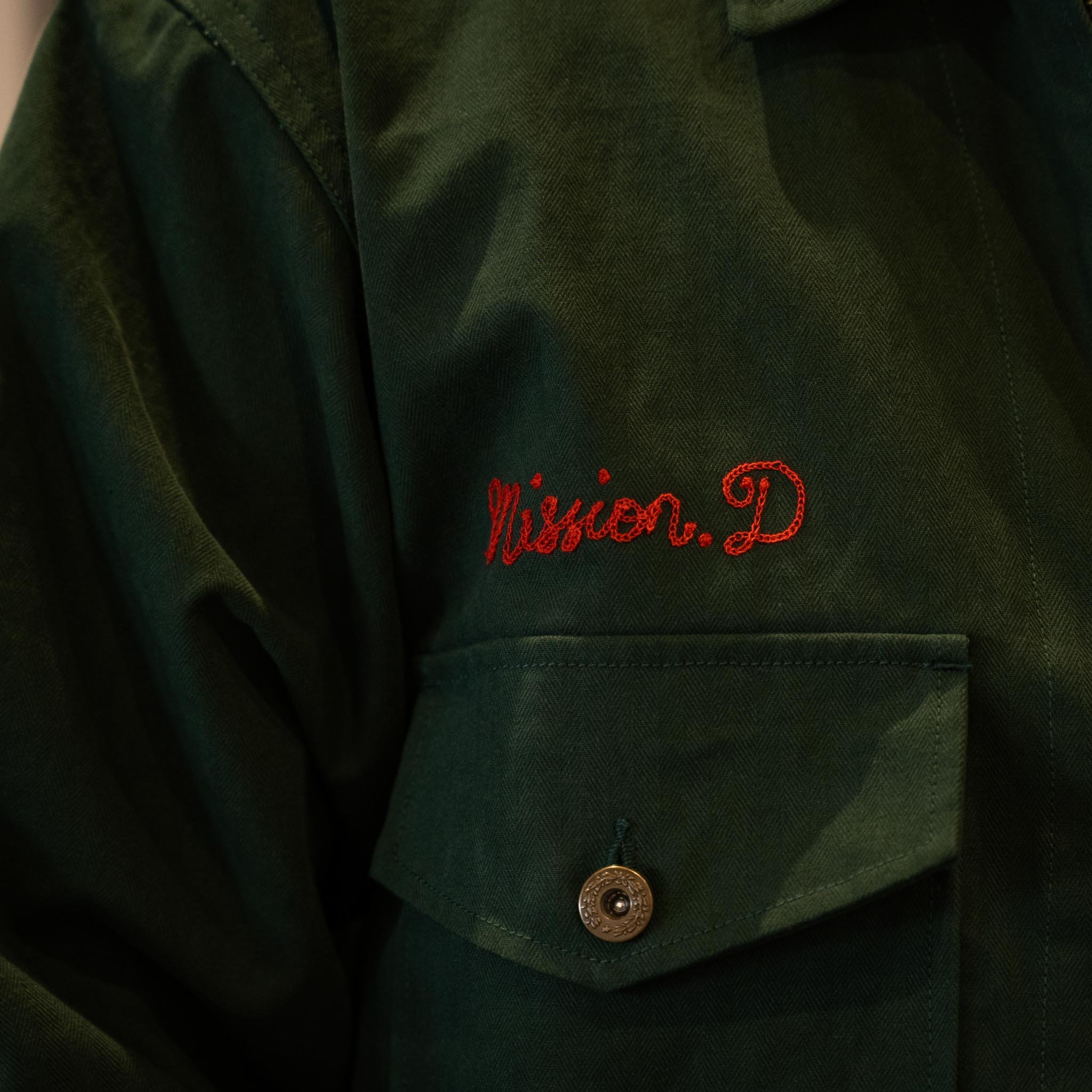 Green】 TYPE M-50 DRIVER JACKET【MISSION DISTRIC