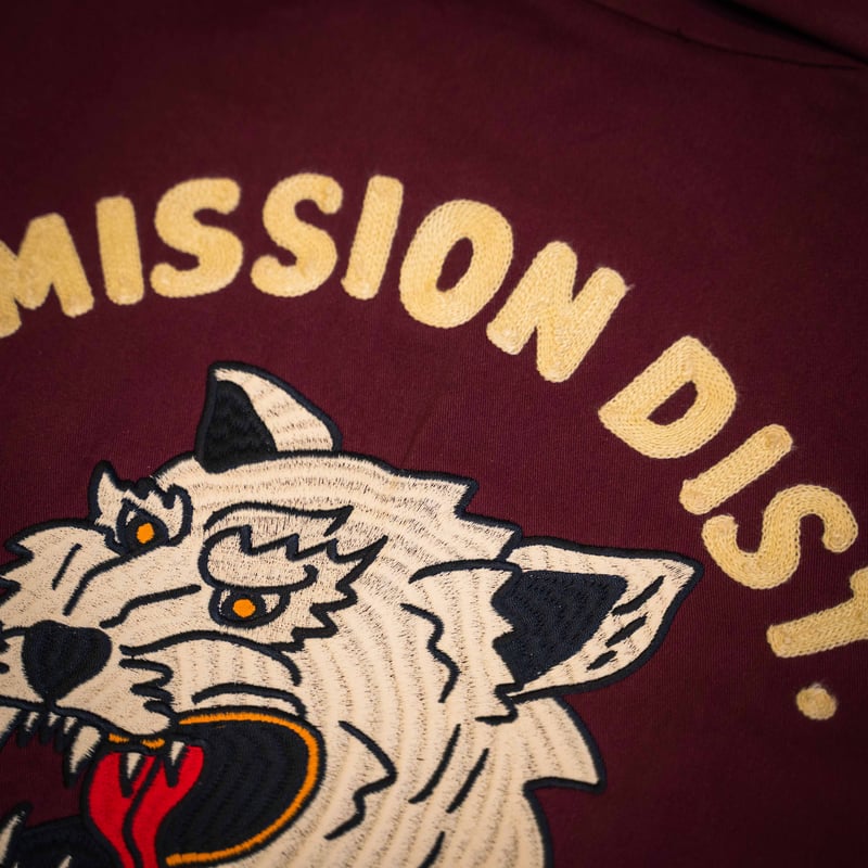 Burgundy】MISSION DIST. WOLFPACK JACKET | NATIV