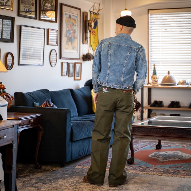 Green】BEN DAVIS EXTRA WIDE WORKERS PANTS MISSI