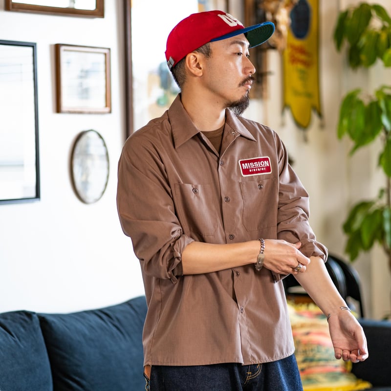 MT-415 ORIGINAL LONG-SLEEVE WORK SHIRT(Brown) |