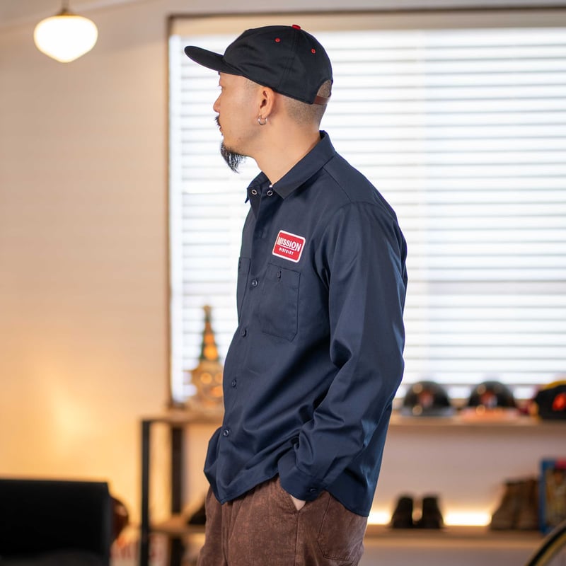 MT-415 ORIGINAL LONG-SLEEVE WORK SHIRT(Navy) |