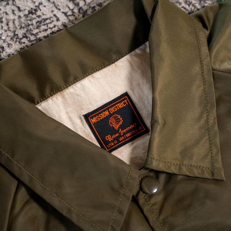 MISSIONDISTRICTネイティブジャパニーズ　コーチジャケット ブラウン MISSIONDISTRICTネイティブジャパニーズ コーチジャケット ブラウン