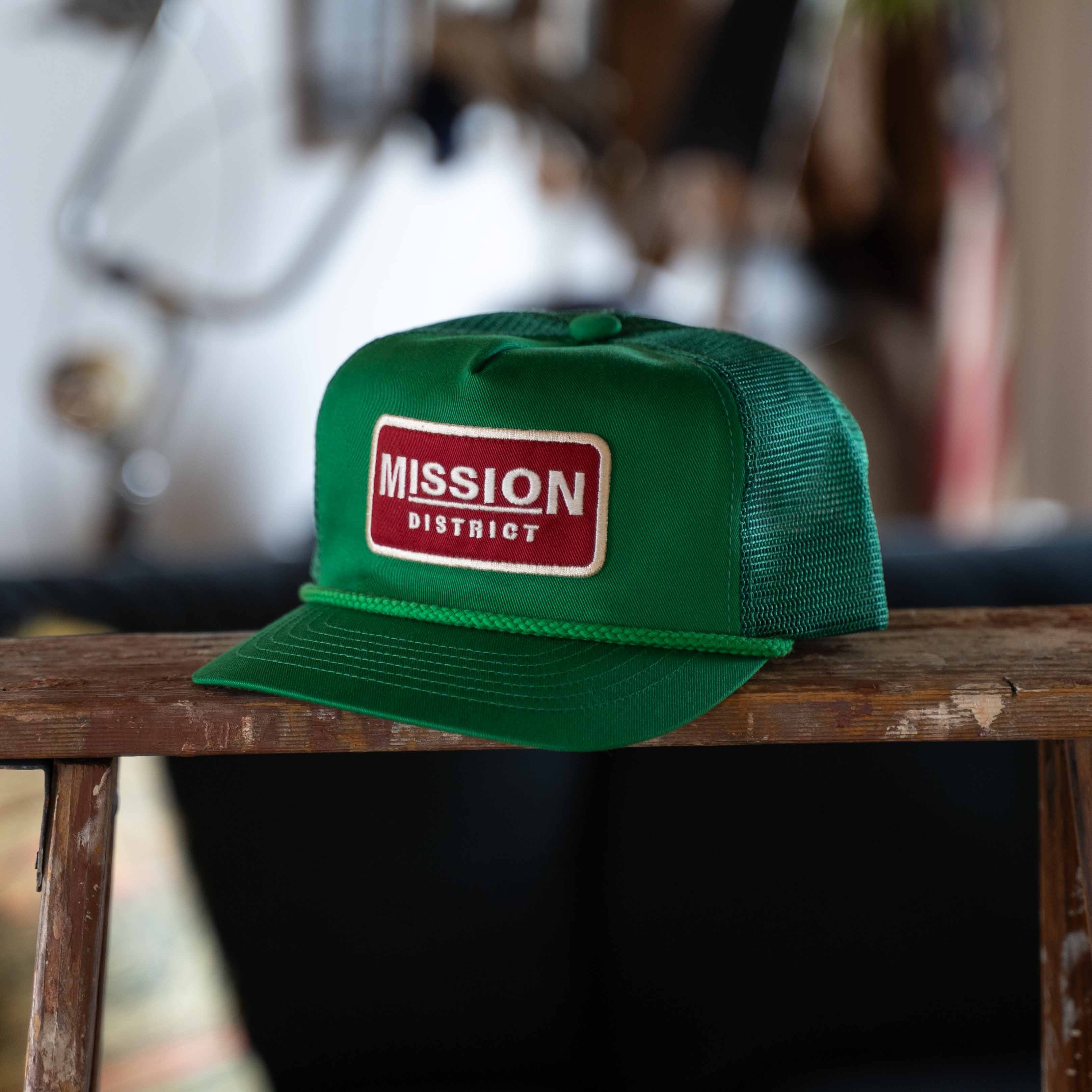Green】MISSION DISTRICT TRUCKER CAP | NATIVE JA